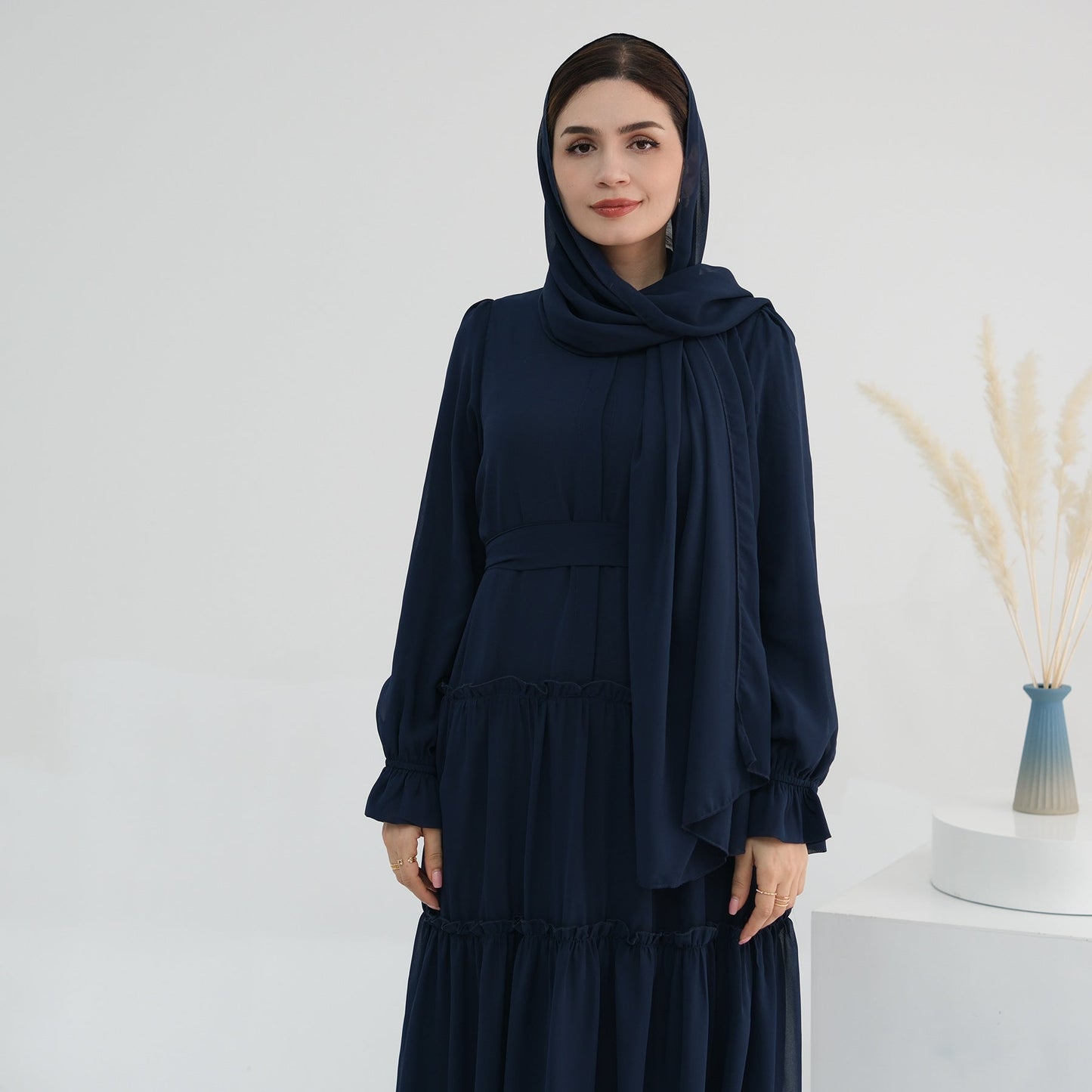 Women's Plain Modest Abaya Dress