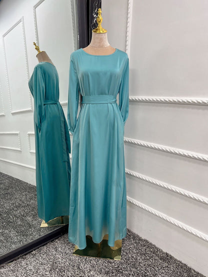 Modest Plain Plus Size Abaya Dress