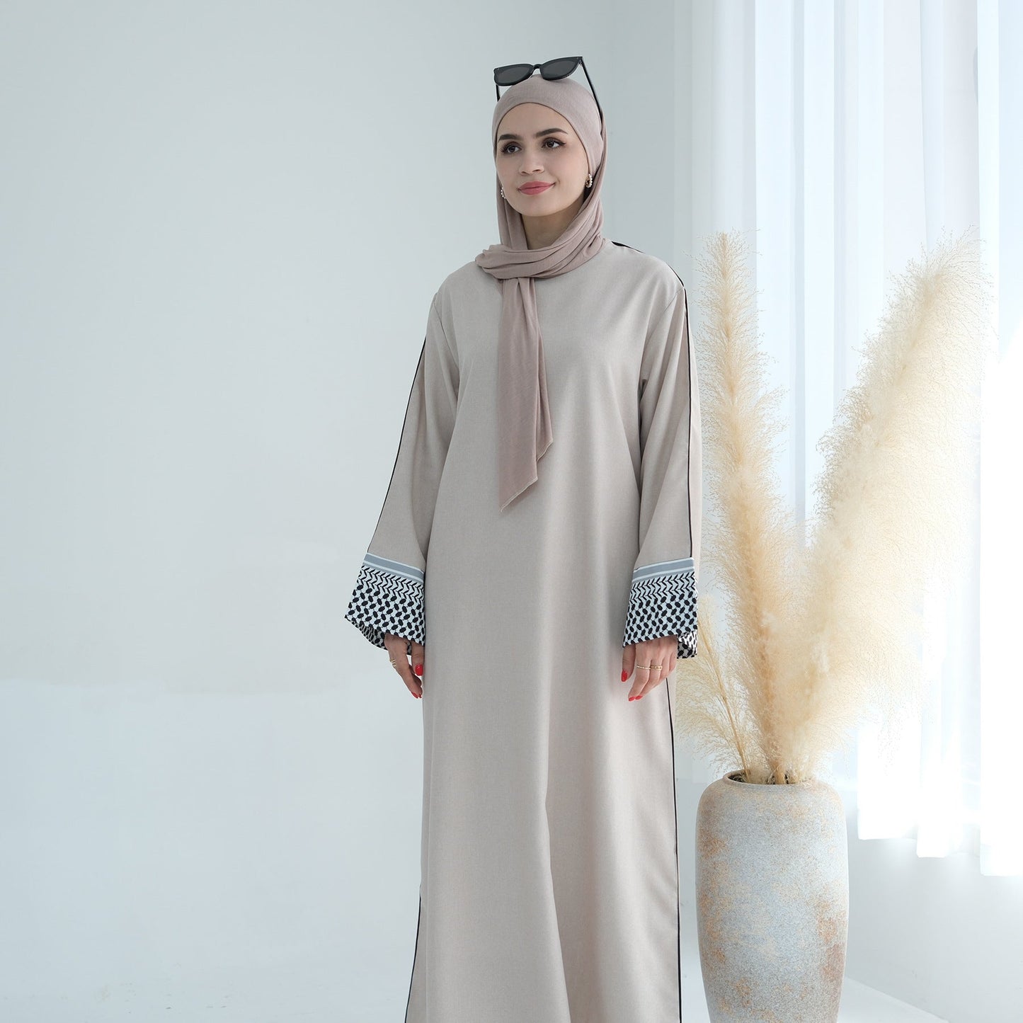 Modest Patchwork Elegant Abaya Dress