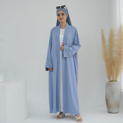 Plain Embroidered Elegant Robe