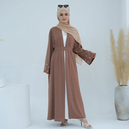 Plain Embroidered Elegant Robe