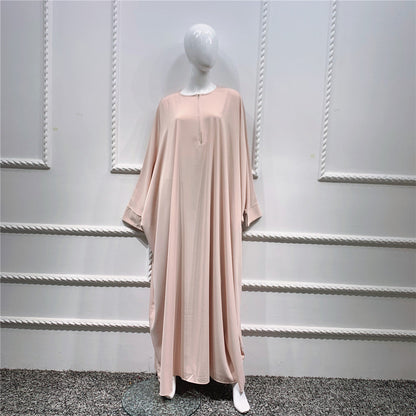 Women's Plain Bat Sleeve Abaya Dress