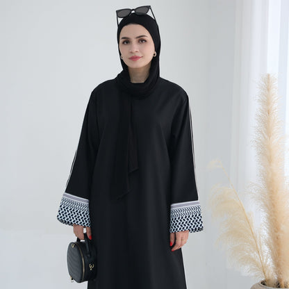 Modest Patchwork Elegant Abaya Dress