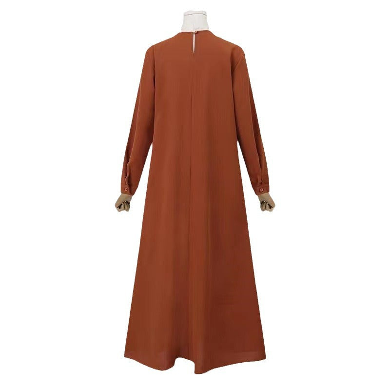 Women's Loose Long-sleeved Maxi Dress