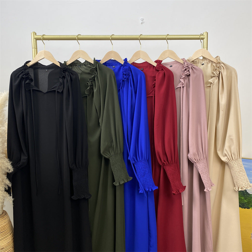 Women's Plain Modest Abaya Dress