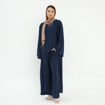 Women's Modest Three-piece Top And Pants Suit