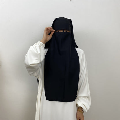 Muslim Plain Mask Hijab