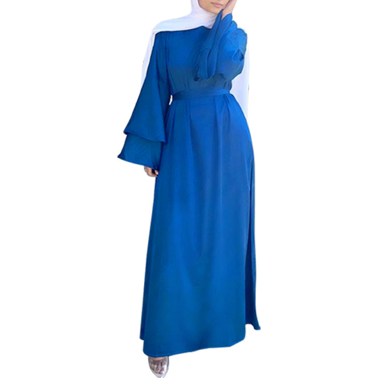 Women's Double Flare Sleeve Abaya Dress