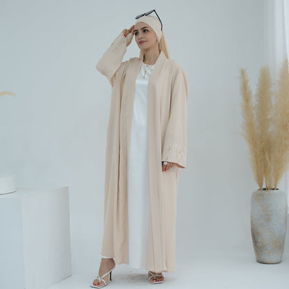 Plain Embroidered Elegant Robe