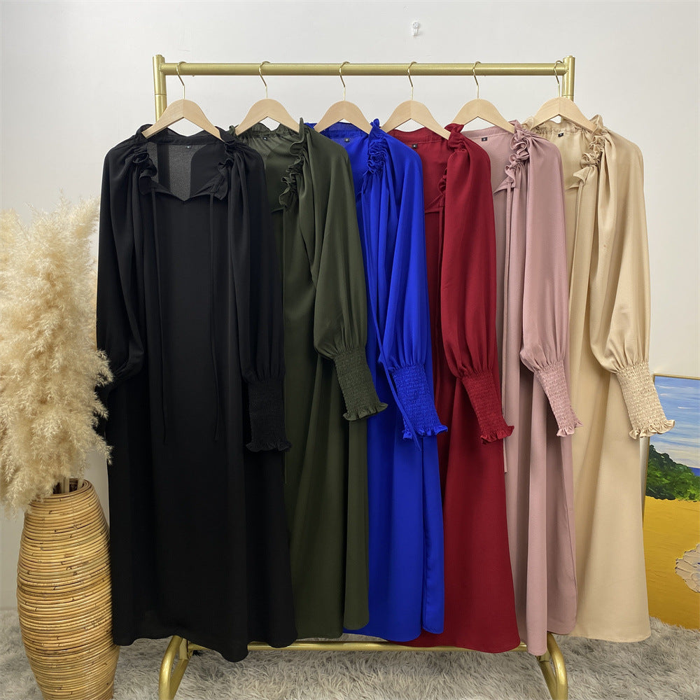 Women's Plain Modest Abaya Dress