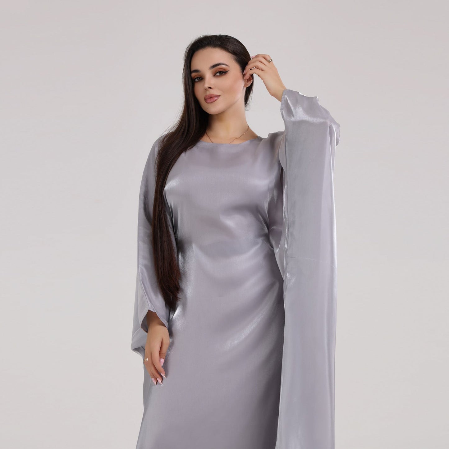 Women's Round Neck Islamic Maxi Dress