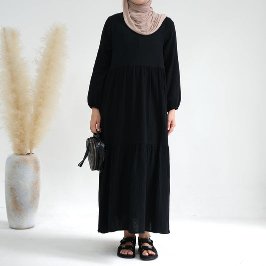 Women's Plain Daily Modest Abaya Dress