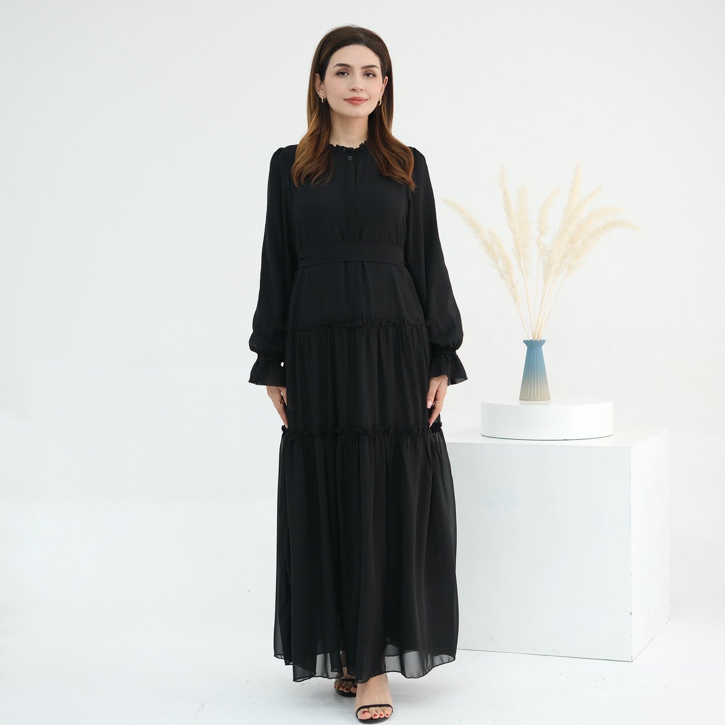 Women's Plain Modest Abaya Dress