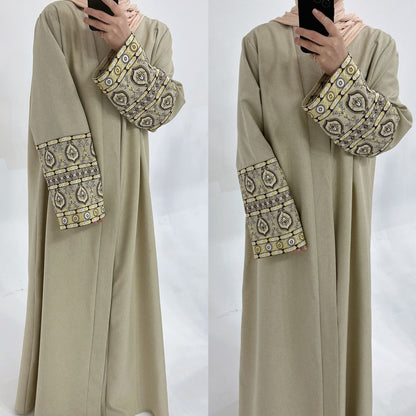 Women's Embroidered Elegant Modest Robe