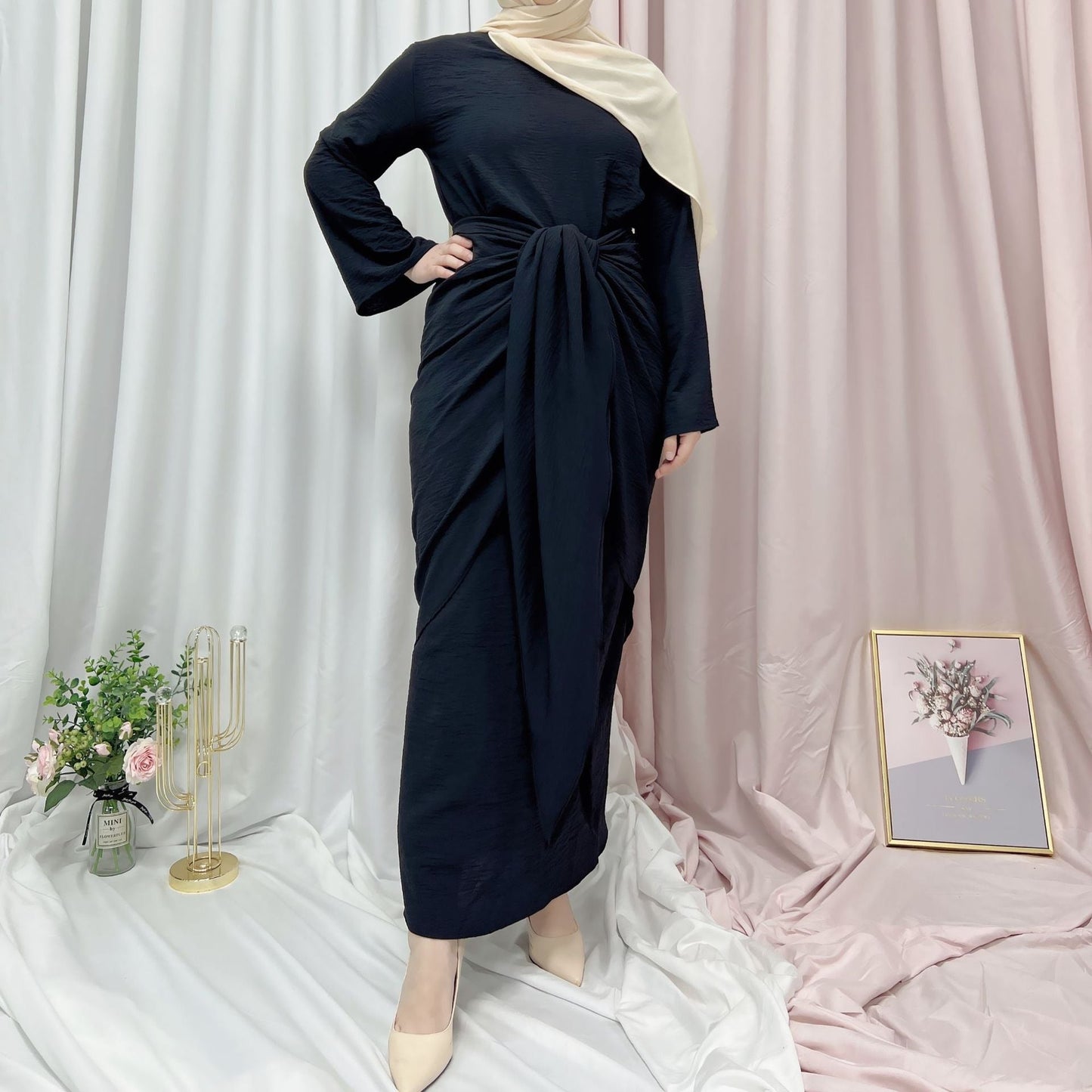 Women's Plain Soft Abaya Dress