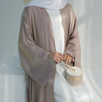 Plain Glitter Fabric Exquisite Robe