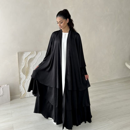 Women's Elegant Open Abaya Robe