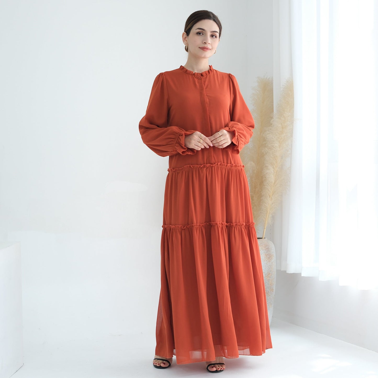 Women's Plain Modest Abaya Dress