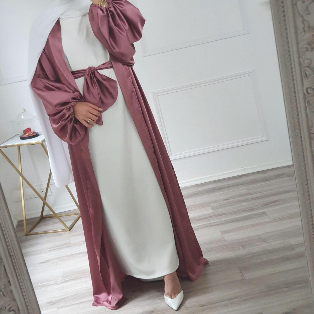 Modest Elegant Robe Open Abaya Dress