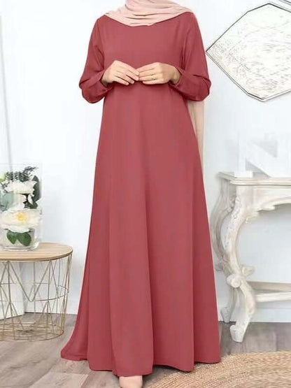 Women's Loose Long-sleeved Maxi Dress