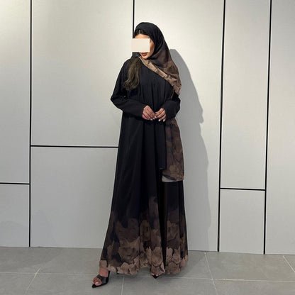 Women's Elegant Black Mosque Suit