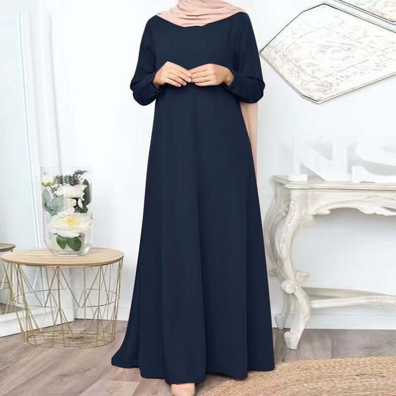 Women's Loose Long-sleeved Maxi Dress