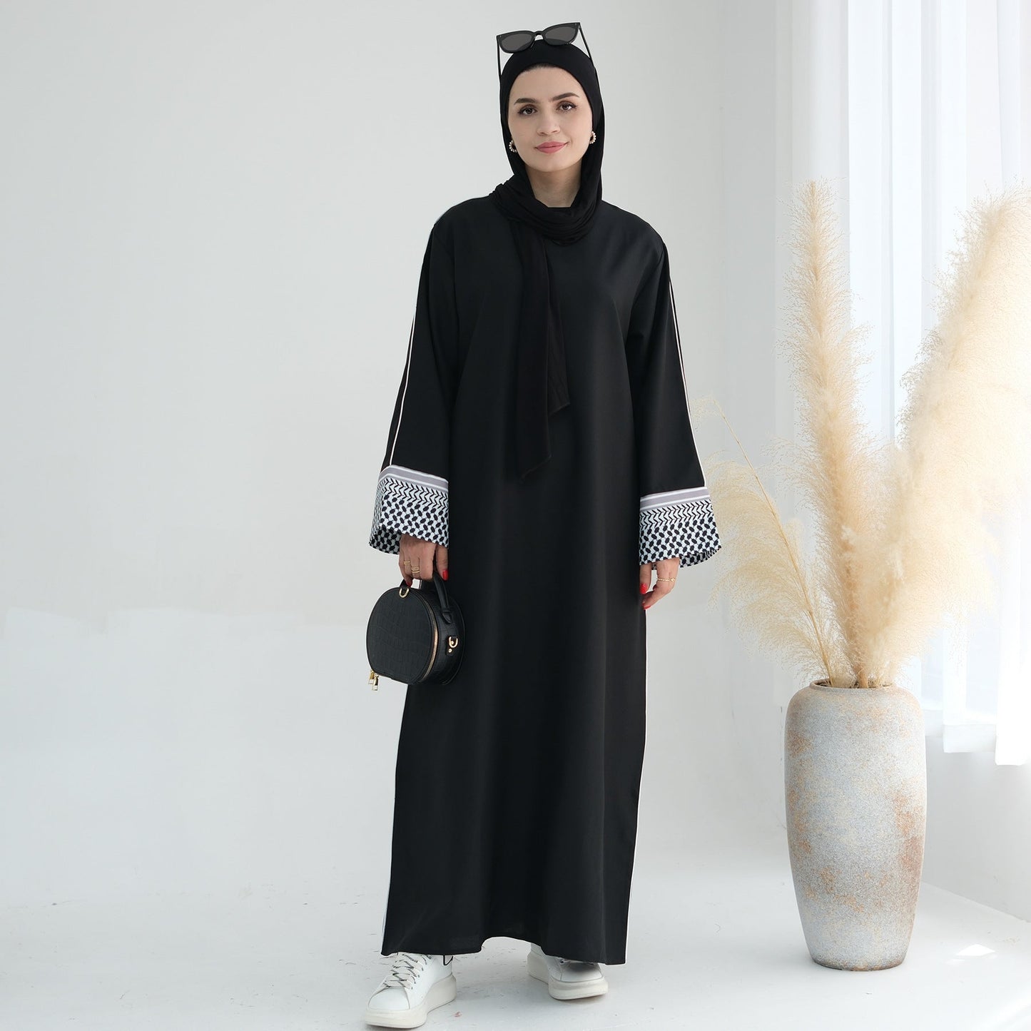 Modest Patchwork Elegant Abaya Dress