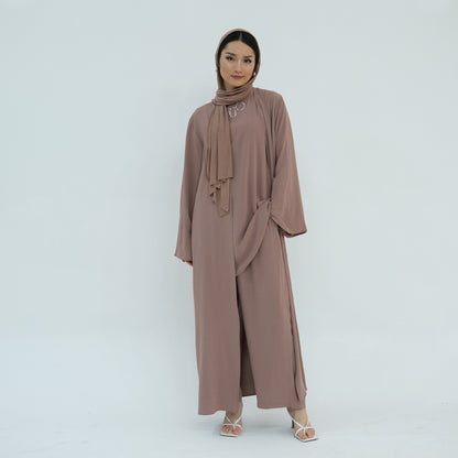 Women's Modest Three-piece Top And Pants Suit