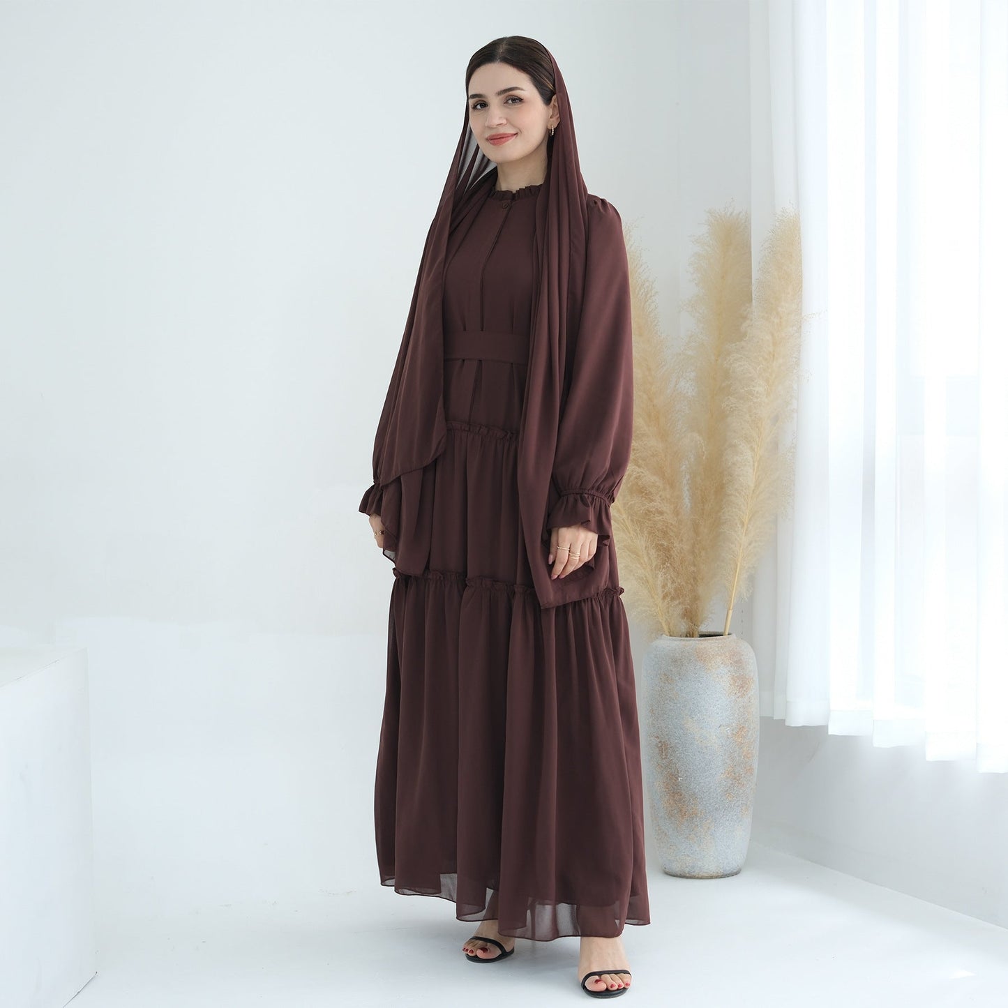 Women's Plain Modest Abaya Dress