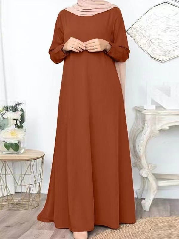 Women's Loose Long-sleeved Maxi Dress