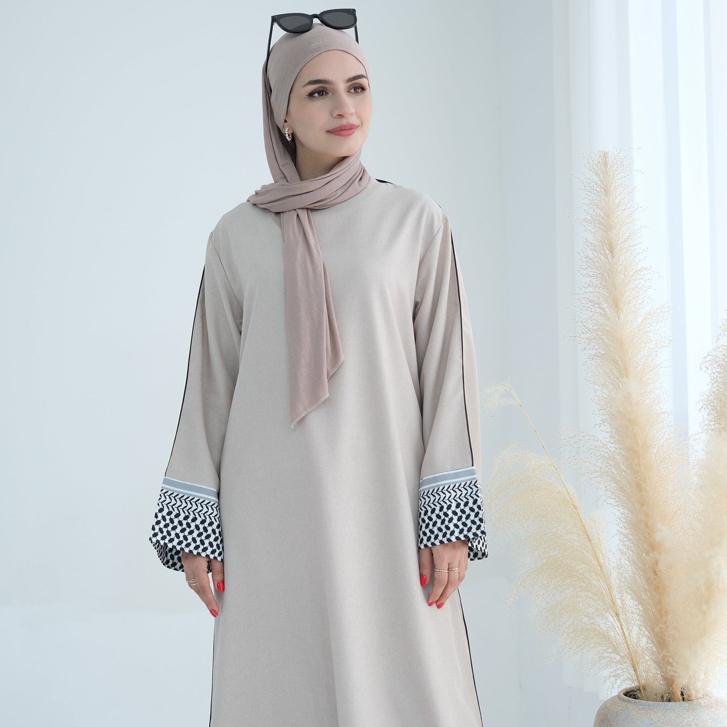 Modest Patchwork Elegant Abaya Dress