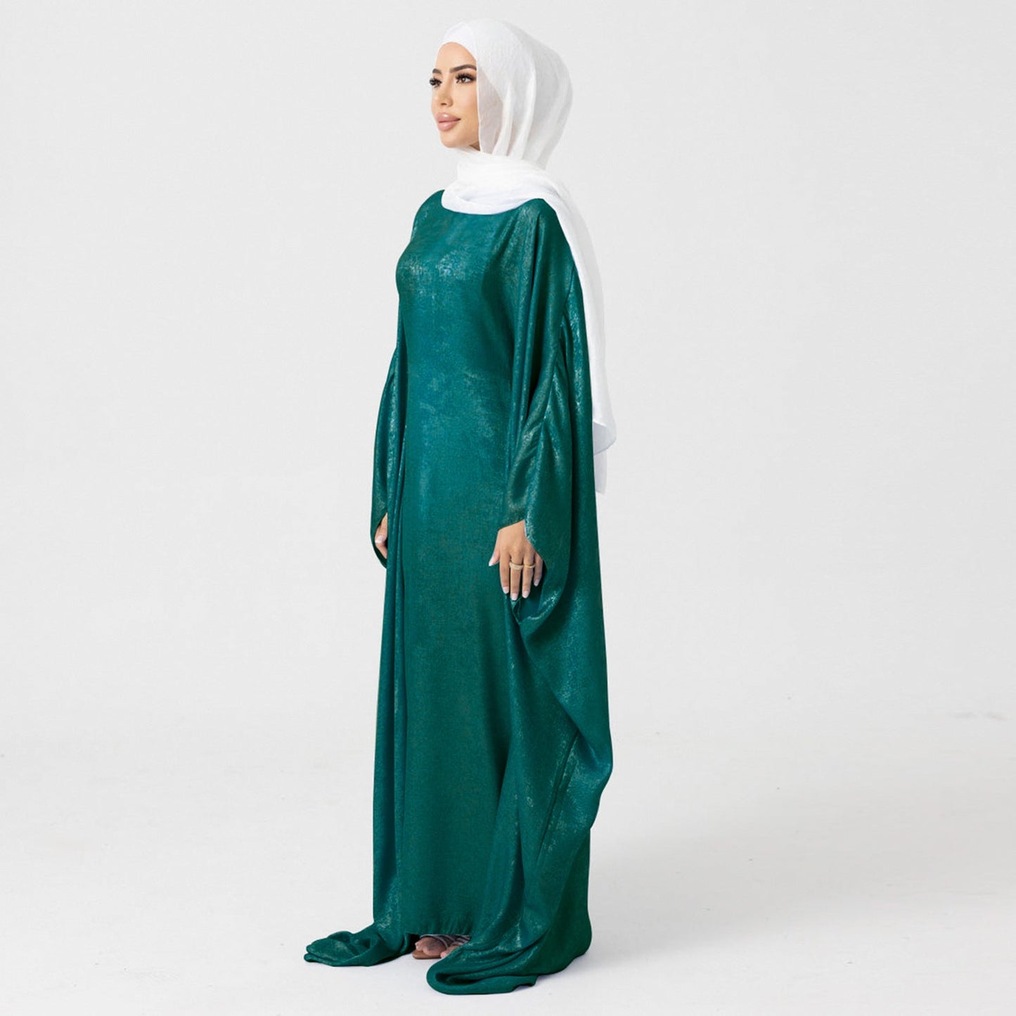 Muslim Solid Color Modest Abaya Dress