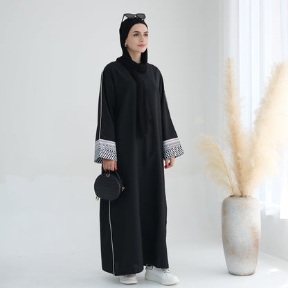 Modest Patchwork Elegant Abaya Dress