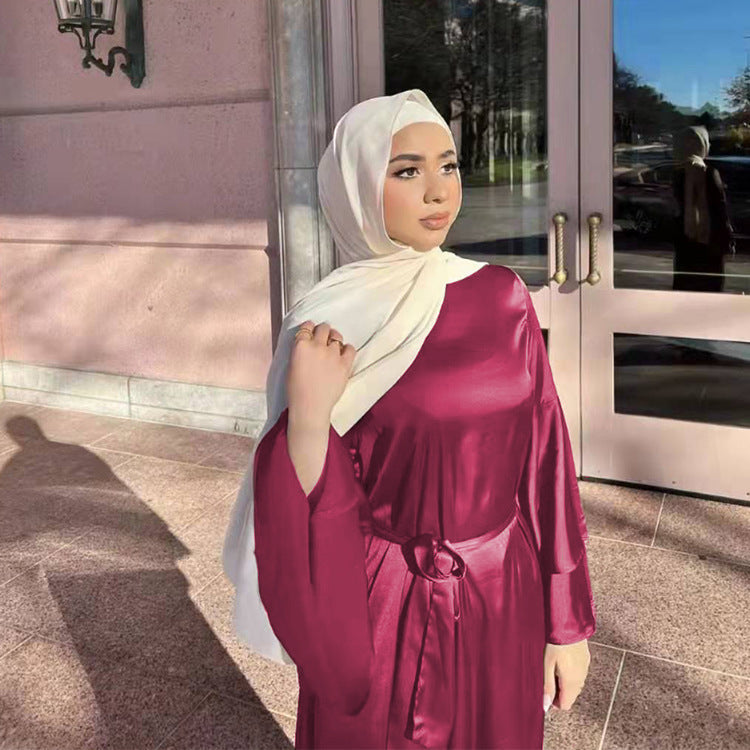 Women's Double Flare Sleeve Abaya Dress