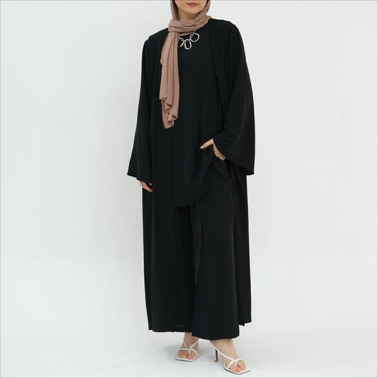 Women's Modest Three-piece Top And Pants Suit