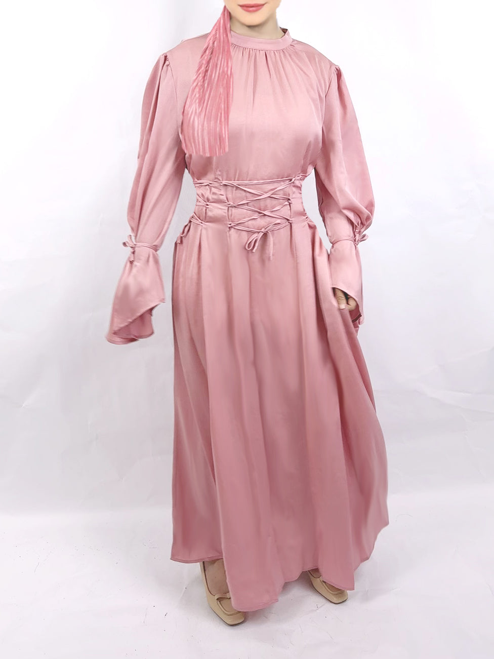 Women's Plain Modest Abaya Dress