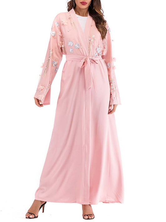 Women's Mesh Loose Lace Robe Dress