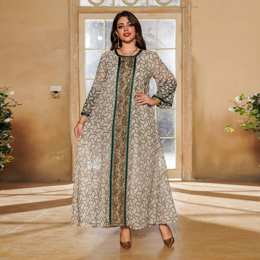 Beautiful Muslim Evening Party Dress - Green