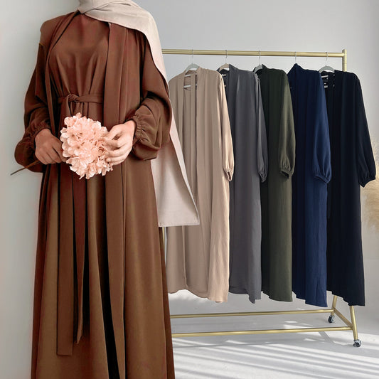 Women's Plain Modest Two-piece Suit