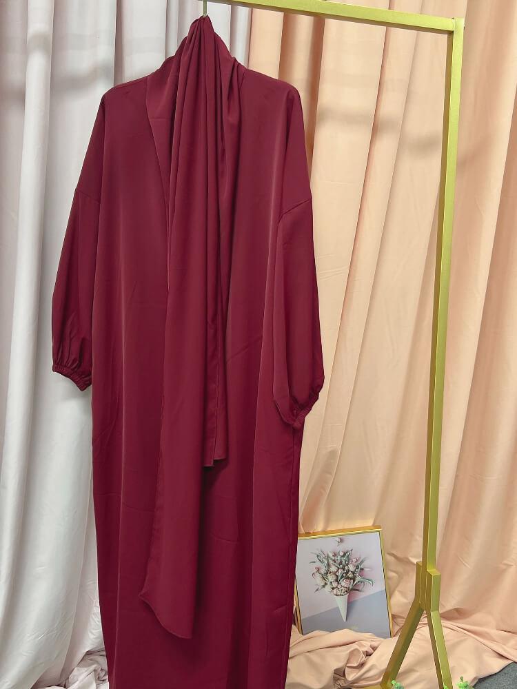 Dubai Turkish Hijab Hoody Abaya Dress